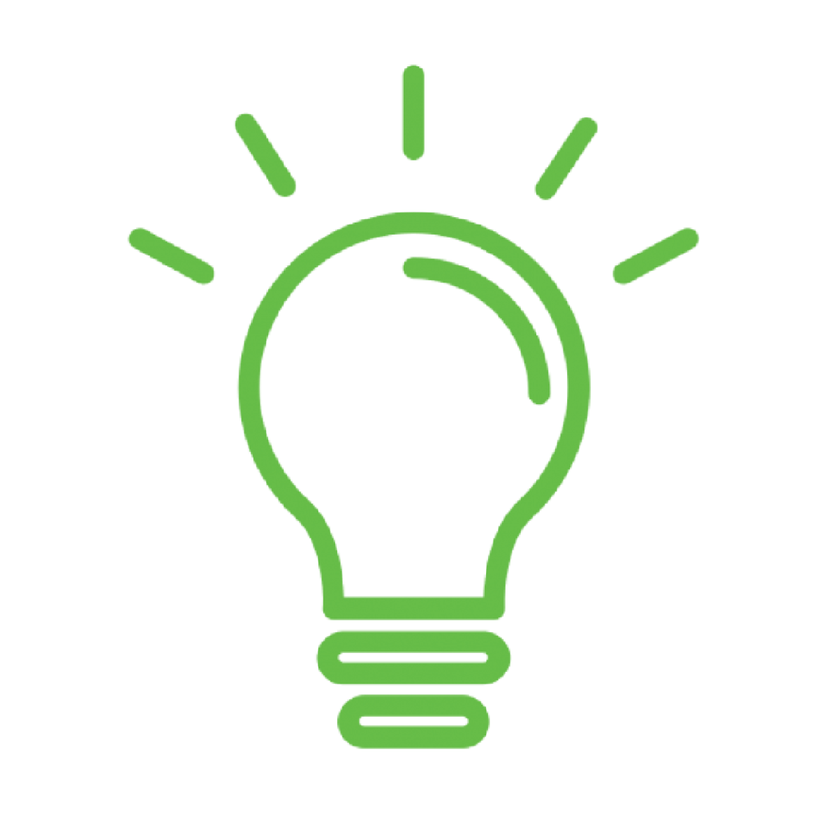 Electronics Icon: an icon of a light bulb