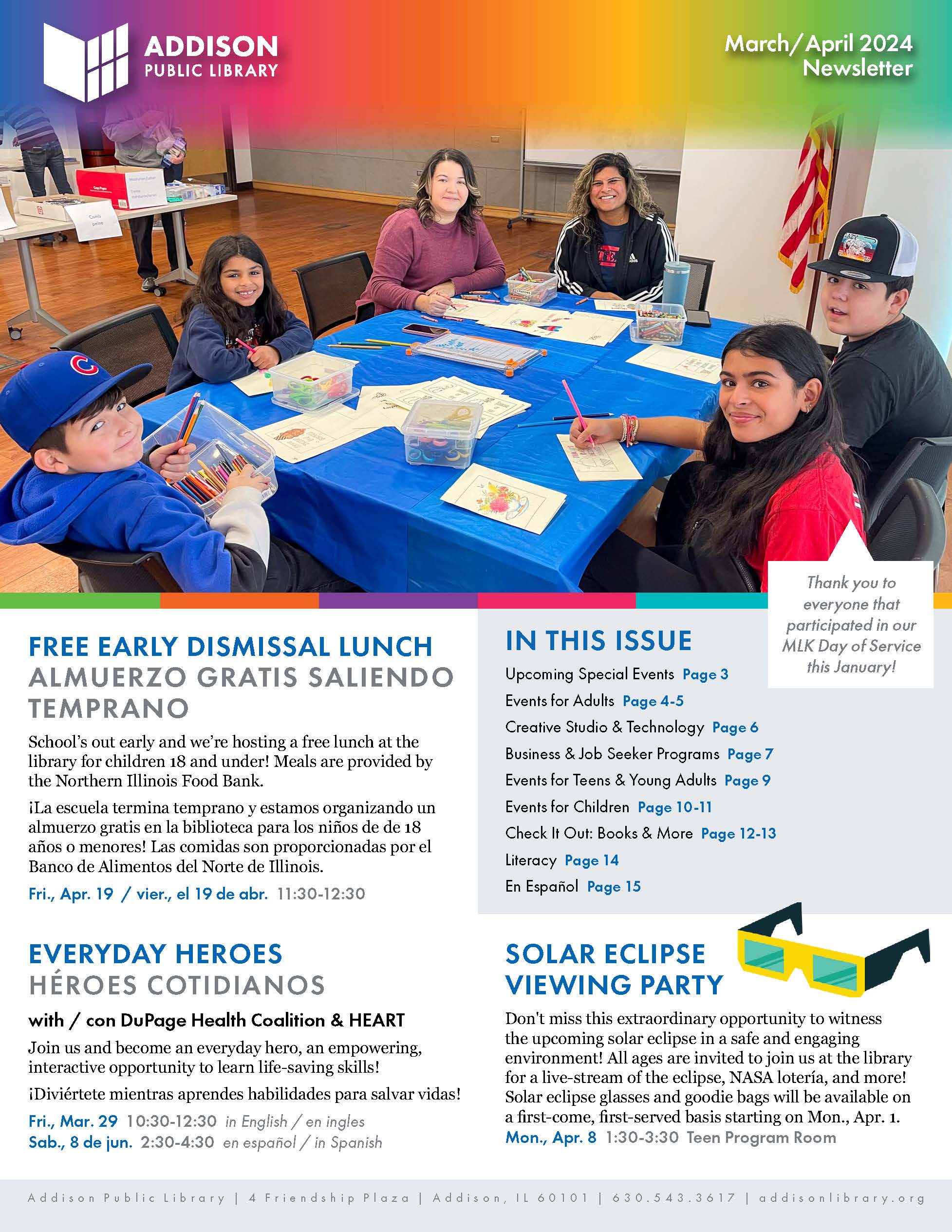 Cover of March-April Newsletter