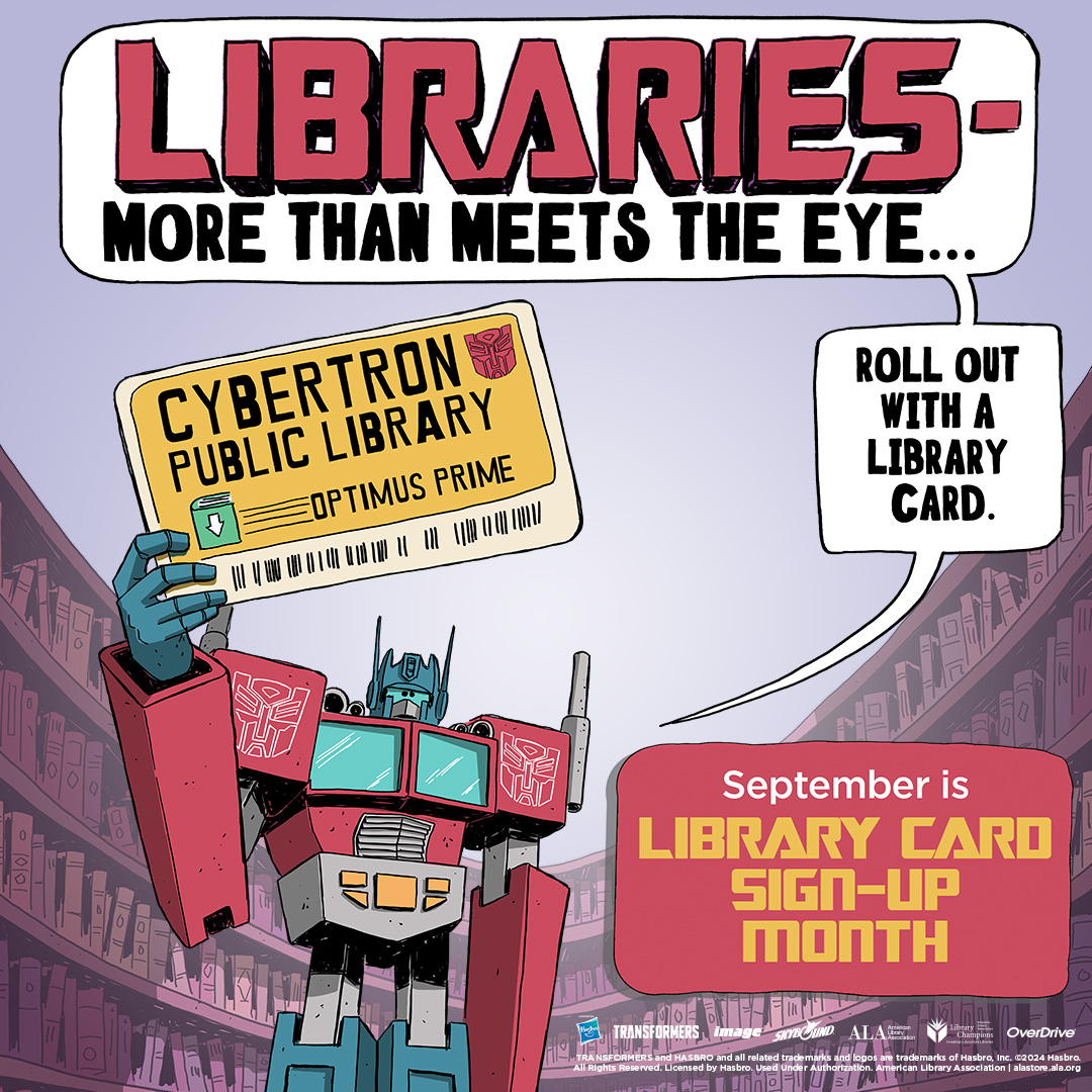 American Library Association ad for Library Card Sign Up Month