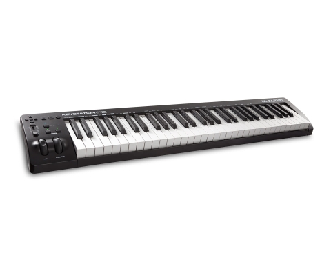 Midi electronic piano keyboard with 61 piano keys with synth controls