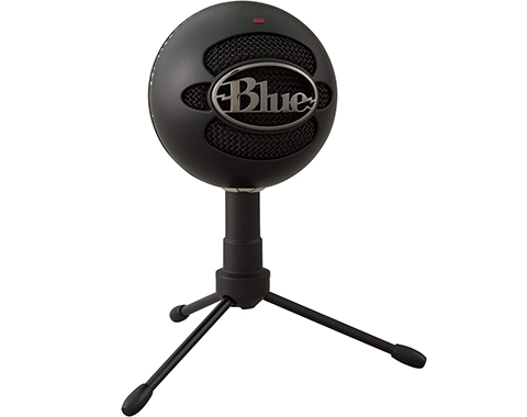 Photo of round USB mic on small tripod stand